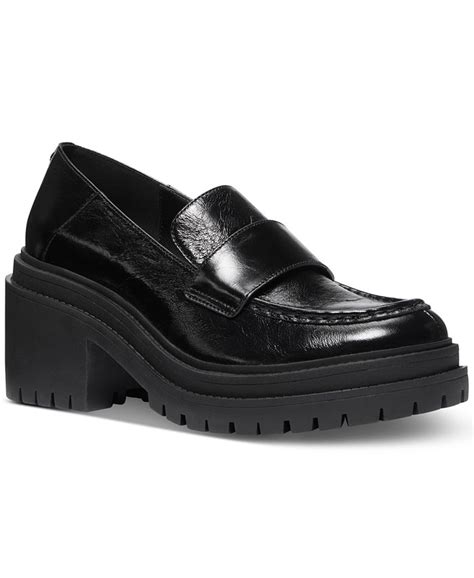 michael kors rocco heeled loafer|rocco lug heeled loafers.